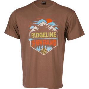 Brown Mountain Print T-Shirt