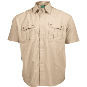 Quick Dry Short Sleeve Shirt: Stone
